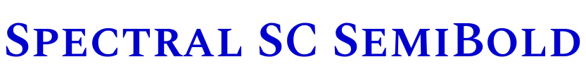 Spectral SC SemiBold लिपि